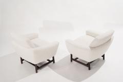 Sculptural Low Profile Lounge Chairs in Boucl Denmark 1950s - 2587720