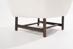 Sculptural Low Profile Lounge Chairs in Boucl Denmark 1950s - 2587725