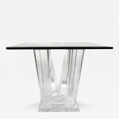 Sculptural Lucite Side Table 1970s - 335065