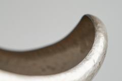Sculptural Mid Century Centerpiece in Hand Hammered Silver Plated Metal - 4468505
