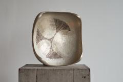 Sculptural Mid Century Centerpiece in Hand Hammered Silver Plated Metal - 4468510