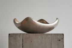 Sculptural Mid Century Centerpiece in Hand Hammered Silver Plated Metal - 4468511