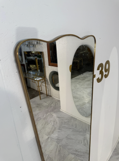 Sculptural Mid Century Modern Brass Mirror - 4597650
