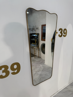 Sculptural Mid Century Modern Brass Mirror - 4597653