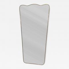 Sculptural Mid Century Modern Brass Mirror - 4597679