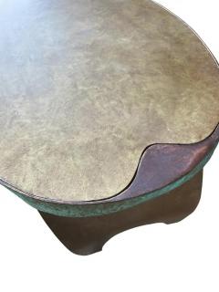 Sculptural Mid Century Modern Studio Made Copper Console Table Vanity or Desk - 2896853