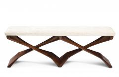 Sculptural Modernist Bench by Newman Krasnogorov - 2482179