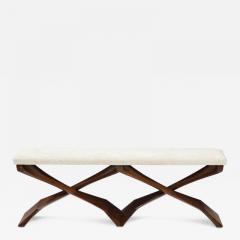 Sculptural Modernist Bench by Newman Krasnogorov - 4548755