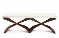 Sculptural Modernist Bench by Newman Krasnogorov - 4552598