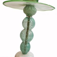 Sculptural Modernist Style Green Pink and Amber Multicolored Glass Floor Lamp - 4748620