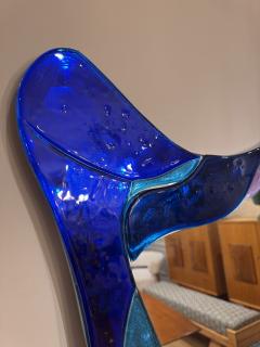 Sculptural Murano glass large art mirror - 4120707