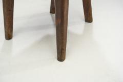 Sculptural Olive Wood High Back French Chair France 1970s - 3083514