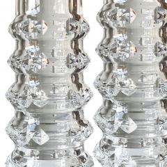 Sculptural Pair of Table Lamps in Cut Crystal by Orrefors Glasbruk - 3121119