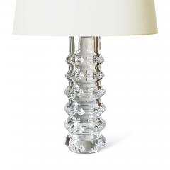 Sculptural Pair of Table Lamps in Cut Crystal by Orrefors Glasbruk - 3121123