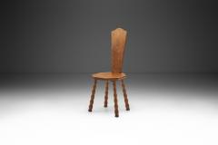 Sculptural Patinated Oak Spinning Chair Europe ca early 20th century - 3118721