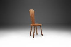 Sculptural Patinated Oak Spinning Chair Europe ca early 20th century - 3118728