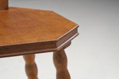 Sculptural Patinated Oak Spinning Chair Europe ca early 20th century - 3118744