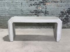 Sculptural Post Modern Gray Plaster Console 1980 - 3452418