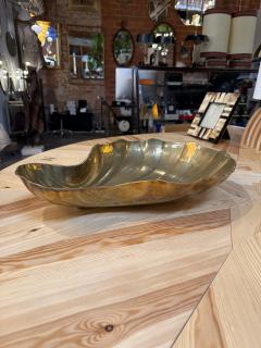 Sculptural Shell Form Brass Tray - 4819662