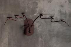 Sculptural Six Arm Wall Candelabra Europe Late 20th Century - 4706712