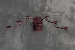 Sculptural Six Arm Wall Candelabra Europe Late 20th Century - 4706719