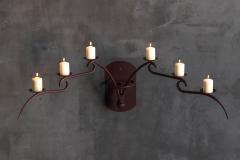 Sculptural Six Arm Wall Candelabra Europe Late 20th Century - 4706799