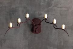 Sculptural Six Arm Wall Candelabra Europe Late 20th Century - 4706802