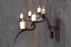 Sculptural Six Arm Wall Candelabra Europe Late 20th Century - 4706803
