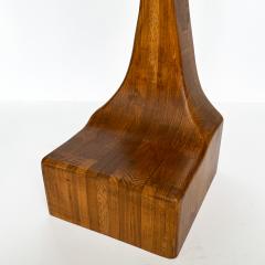 Sculptural Studio Craft Carved Wood Floor Lamp - 3036509