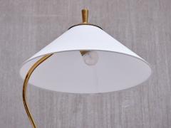 Sculptural Swedish Modern Tripod Table Desk Lamp in Brass 1950s - 3813296