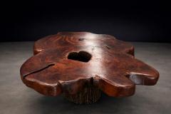 Sculptural Table with 6 Matching Stools in Reclaimed Wood Lot 764 765 - 4511731