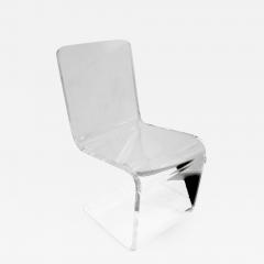 Sculptural Thick Molded Lucite Chair 1970s - 801338