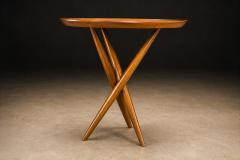 Sculptural Three Legged Side Table in Ivory Wood Brazilian Modern - 4612070