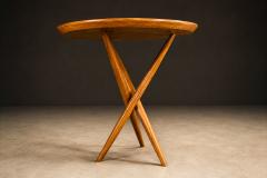 Sculptural Three Legged Side Table in Ivory Wood Brazilian Modern - 4612078