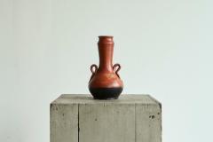 Sculptural Vase in Red and Black Pottery Early 20th Century - 4528511