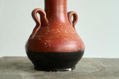 Sculptural Vase in Red and Black Pottery Early 20th Century - 4528536