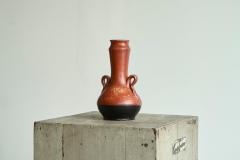 Sculptural Vase in Red and Black Pottery Early 20th Century - 4528546