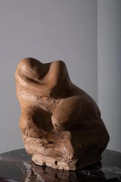Sculpture Woman Italian anthropomorphic terracotta Signed Compiani - 3695089