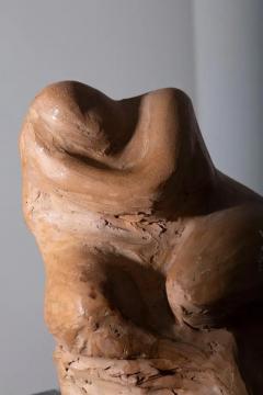 Sculpture Woman Italian anthropomorphic terracotta Signed Compiani - 3695146