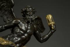 Sculpture of Cronus resting on a breccia marble pedestal - 4740855