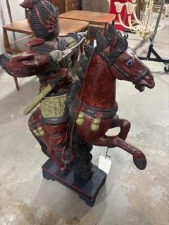 Sculpture of a Mongolian Warrior on Horse - 4639612