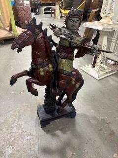 Sculpture of a Mongolian Warrior on Horse - 4639614