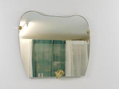 Scultpural Brass Hand Mid Century Wall Mirror Italy 1950s - 4593348