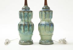 Sea Foam Glazed Porcelain Lamps - 2160666