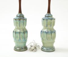 Sea Foam Glazed Porcelain Lamps - 2160668