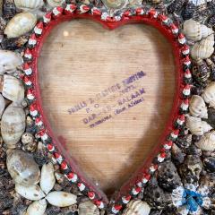 Sea Shell Decorated Photo Frame from Tanzania East Africa 1950s - 3098032