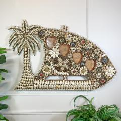 Sea Shell Decorated Photo Frame from Tanzania East Africa 1950s - 3098048