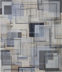 Sean Scherer Large Painting by Sean Scherer Ruhlman dtd 1999 84 x 72 Diptych - 4817414