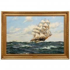 Seascape Painting of American Clipper Ship Red Cloud by Henry Scott - 4479713