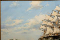 Seascape Painting of American Clipper Ship Red Cloud by Henry Scott - 4479714